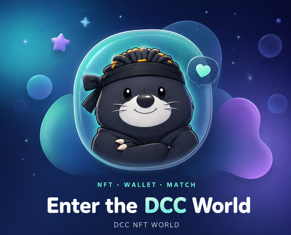 DCC 두더지 캐릭터와 DCC 월드 로그인 안내